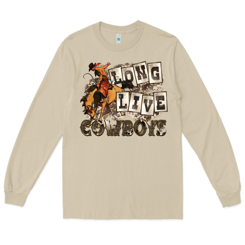 Long Live Cowboys Long Sleeve Tee by Zillion Design Studio | Teevron