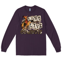 Plum long live cowboys Long Sleeve Tee - Zillion Design Studio