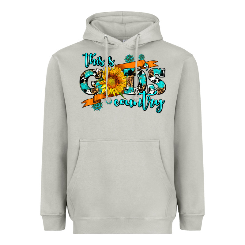 This Is Gods Country Sunflower Heavyweight Hoodie by AdoDesignShop | Teevron