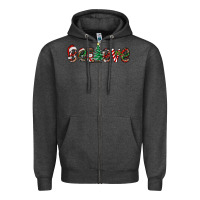 Charcoal Heather christmas believe Zipper Hoodie - RanaPortraitStore