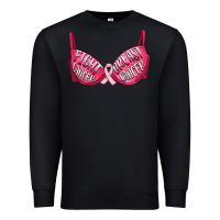 Black Fight cancer breast cancer bra Premium Sweatshirt - Artiststas