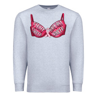 Heather Grey Fight cancer breast cancer bra Premium Sweatshirt - Artiststas