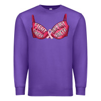 Purple Fight cancer breast cancer bra Premium Sweatshirt - Artiststas