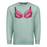 Seafoam Fight cancer breast cancer bra Premium Sweatshirt - Artiststas