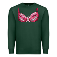 Sports Green Fight cancer breast cancer bra Premium Sweatshirt - Artiststas