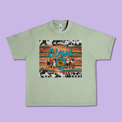 Blessed Mom Urban Heavy Tee Designed By Artiststas