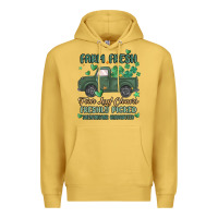 Antique Gold farm fresh four leaf clovers Premium Hoodie - MaliasSmallBusiness