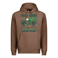 Chestnut farm fresh four leaf clovers Premium Hoodie - MaliasSmallBusiness