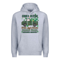 Heather Grey farm fresh four leaf clovers Premium Hoodie - MaliasSmallBusiness
