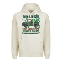Oatmeal Heather farm fresh four leaf clovers Premium Hoodie - MaliasSmallBusiness
