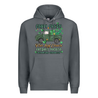 Rock farm fresh four leaf clovers Premium Hoodie - MaliasSmallBusiness