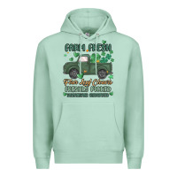 Seafoam farm fresh four leaf clovers Premium Hoodie - MaliasSmallBusiness