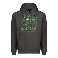 Smoke farm fresh four leaf clovers Premium Hoodie - MaliasSmallBusiness