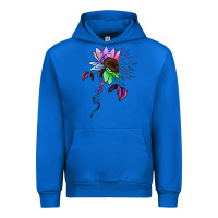 Cobalt Autism be kind Urban Hoodie - NancyCooperArtShop