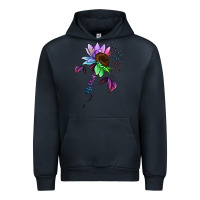 Navy Autism be kind Urban Hoodie - NancyCooperArtShop