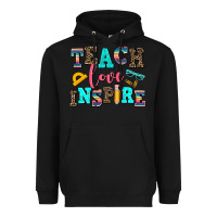 Black teach love inspire Heavyweight Hoodie - AdoDesignShop