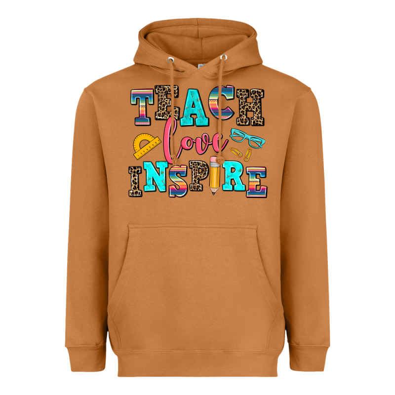 Teach Love Inspire Heavyweight Hoodie by AdoDesignShop | Teevron