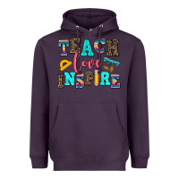 Plum teach love inspire Heavyweight Hoodie - AdoDesignShop