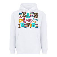 White teach love inspire Heavyweight Hoodie - AdoDesignShop