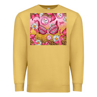 Antique Gold Hour Breast Cancer Bra Premium Sweatshirt - Artiststas