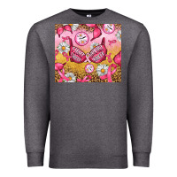 Charcoal Heather Hour Breast Cancer Bra Premium Sweatshirt - Artiststas