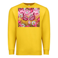 Lemon Hour Breast Cancer Bra Premium Sweatshirt - Artiststas