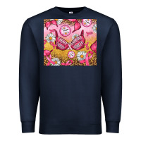 Navy Hour Breast Cancer Bra Premium Sweatshirt - Artiststas