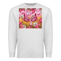 Oatmeal Heather Hour Breast Cancer Bra Premium Sweatshirt - Artiststas