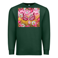 Sports Green Hour Breast Cancer Bra Premium Sweatshirt - Artiststas