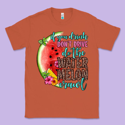 If You Drink Don T Drive Do The Watermelon Crawl Classic Tee Designed By Zillion Design Studio