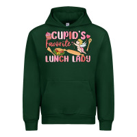 Forest Green cupid's favorite lunch lady Urban Hoodie - MaliasSmallBusiness