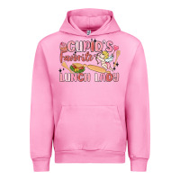 Fuchsia Pink cupid's favorite lunch lady Urban Hoodie - MaliasSmallBusiness