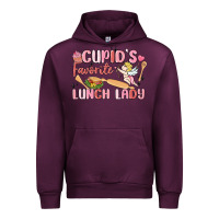 Mauve Wine cupid's favorite lunch lady Urban Hoodie - MaliasSmallBusiness