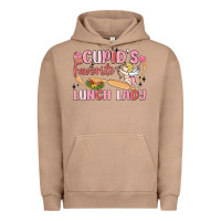 Pigment Burro cupid's favorite lunch lady Urban Hoodie - MaliasSmallBusiness