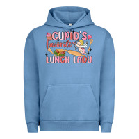 Pigment Pebble Blue cupid's favorite lunch lady Urban Hoodie - MaliasSmallBusiness