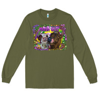 Army Green Mardi Gras Heifers Long Sleeve Tee - RanaPortraitStore
