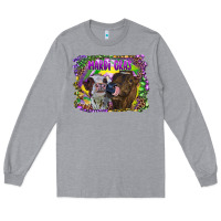 Heather Grey Mardi Gras Heifers Long Sleeve Tee - RanaPortraitStore