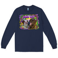 Navy Mardi Gras Heifers Long Sleeve Tee - RanaPortraitStore