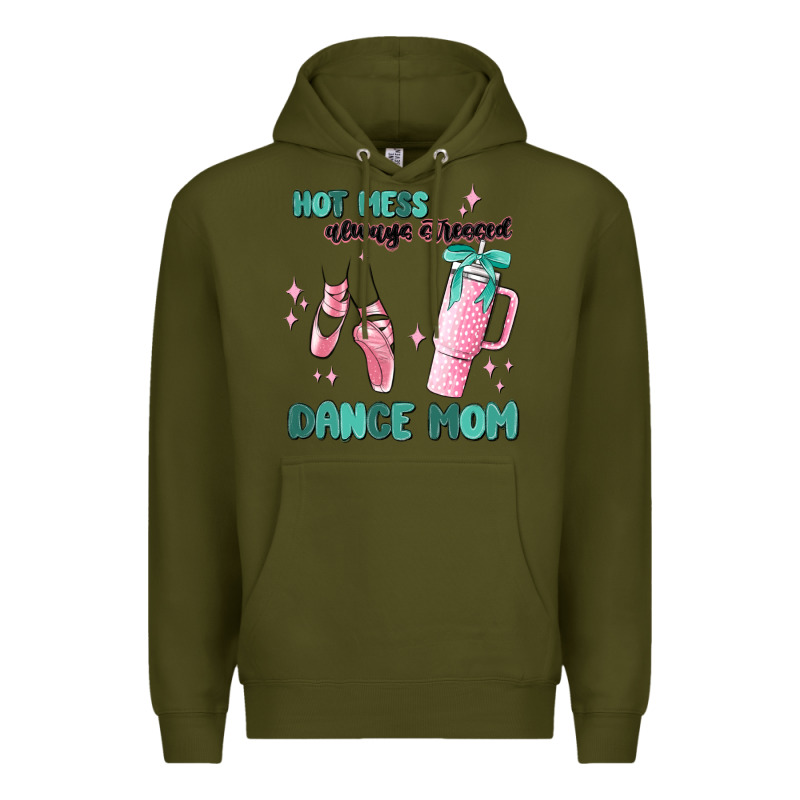 Mess Always Stressed Dance Mom Premium Hoodie by MaliasSmallBusiness | Teevron