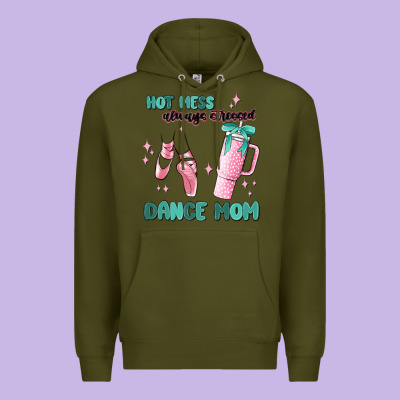 Mess Always Stressed Dance Mom Premium Hoodie Designed By Maliassmallbusiness