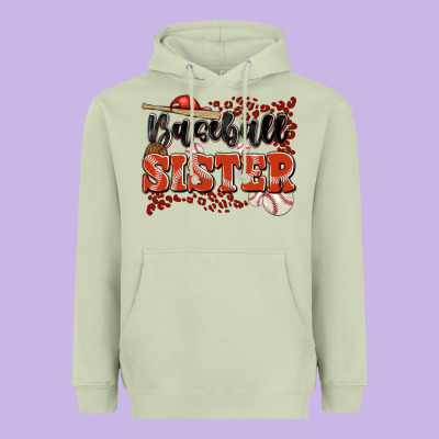 Baseball Sister Heavyweight Hoodie Designed By Jahusdesignshop