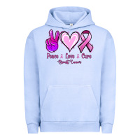 Pigment Grape Ice Peace love cure Breast Cancer Urban Hoodie - NancyCooperArtShop