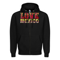 Black Love Mexico Zipper Hoodie - texasbilliewilder