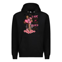Black valentine cross Premium Hoodie - MaliasSmallBusiness