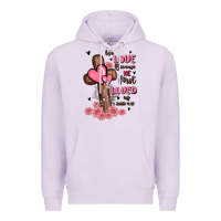 Lilac valentine cross Premium Hoodie - MaliasSmallBusiness