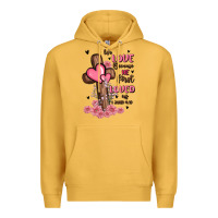 Mustard valentine cross Premium Hoodie - MaliasSmallBusiness
