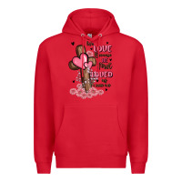 Red valentine cross Premium Hoodie - MaliasSmallBusiness