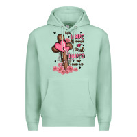 Seafoam valentine cross Premium Hoodie - MaliasSmallBusiness