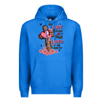 True Royal valentine cross Premium Hoodie - MaliasSmallBusiness