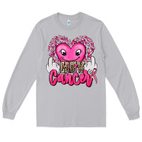 Moon Dust hey cancer with middle fingers Long Sleeve Tee - AdoDesignShop